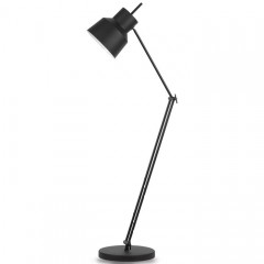 FLOOR LAMP OFFICE BLACK IRON - FLOOR LAMPS